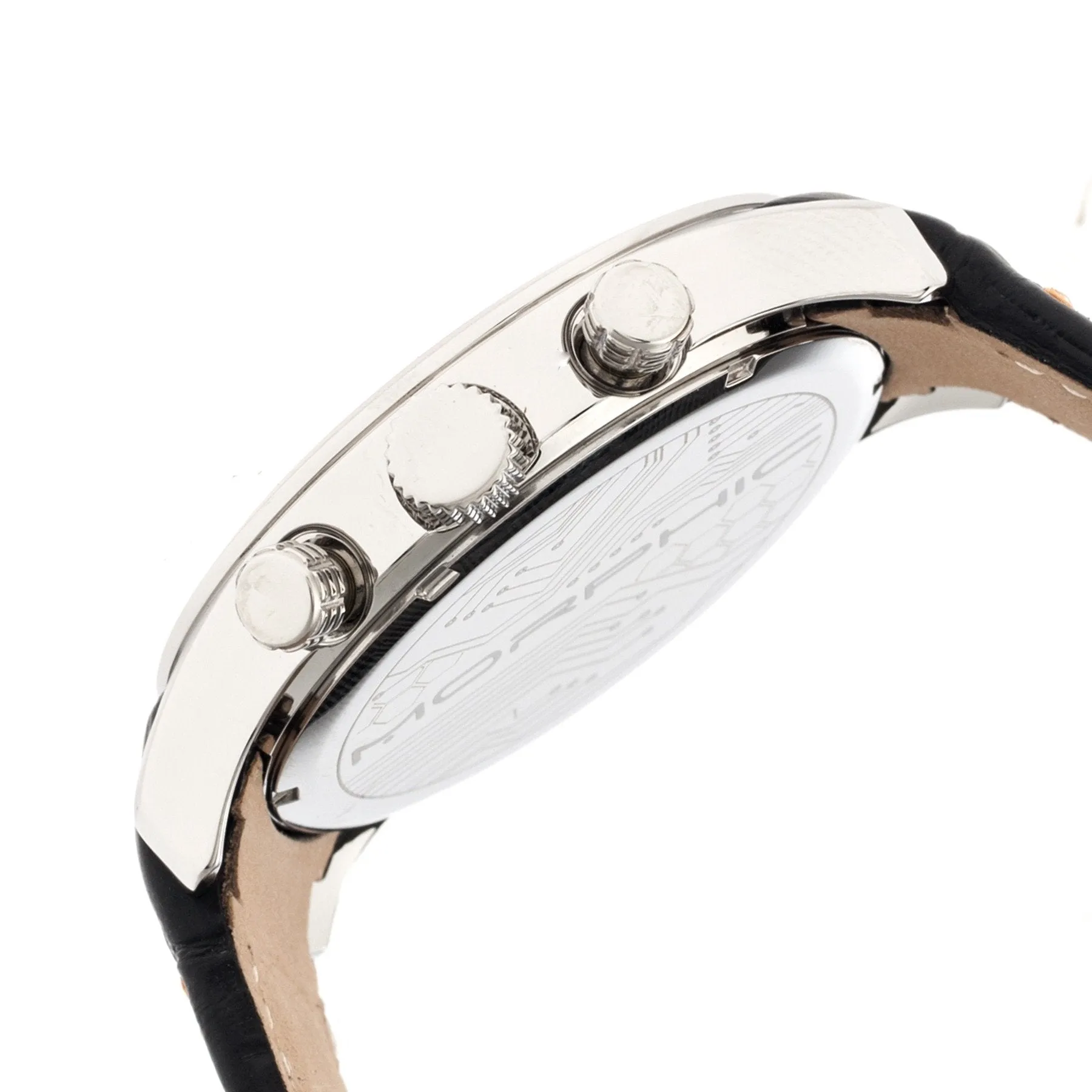 Morphic M37 Series Leather-Band Chronograph Watch