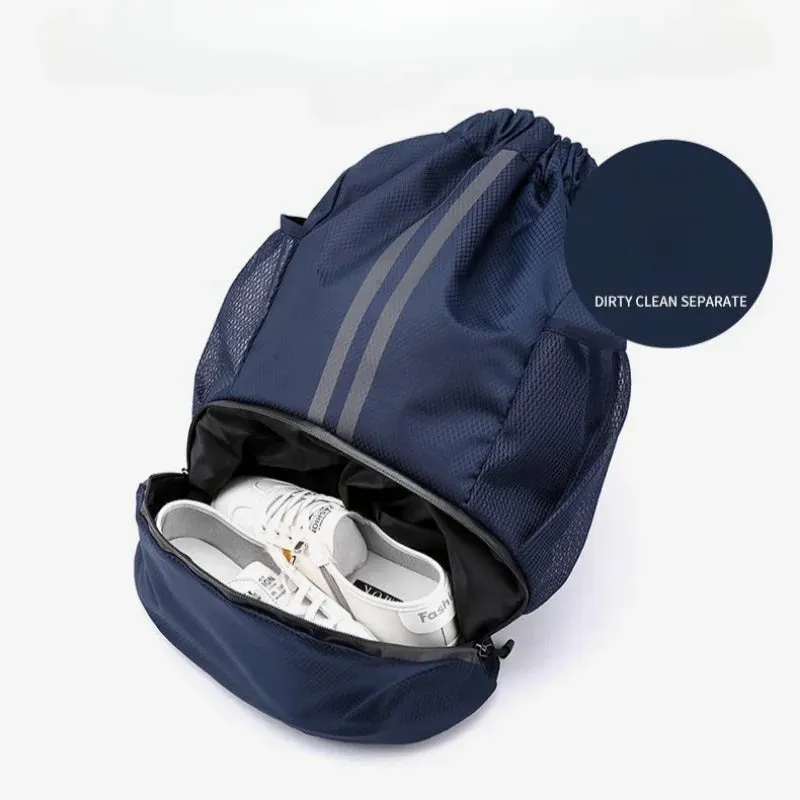 Sports Bag for Basketback Waterproof Fitness Bag Outdoor Basketball Bag Casual Gym Bag with Shoe Compartment