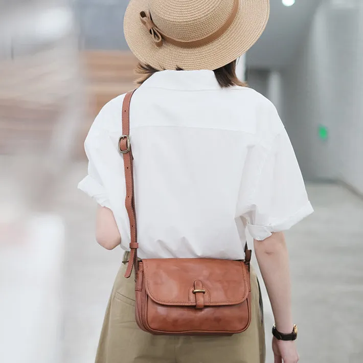 Vintage Womens Leather Shoulder Bag Crossbody Satchel Purses